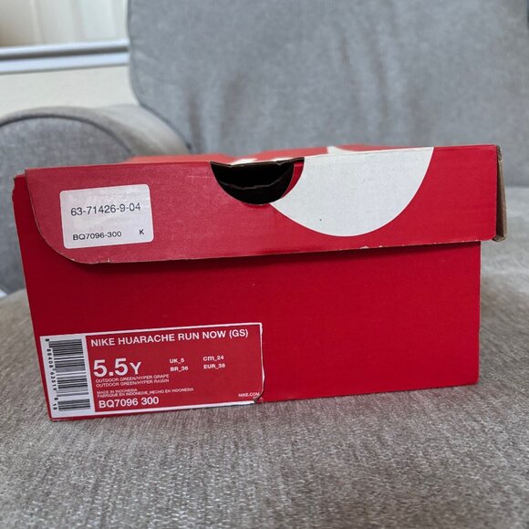NEW - NIKE Huarache - Run Now GS Sneakers - Girl's Youth Size 5.5 Y - Picture 9 of 9